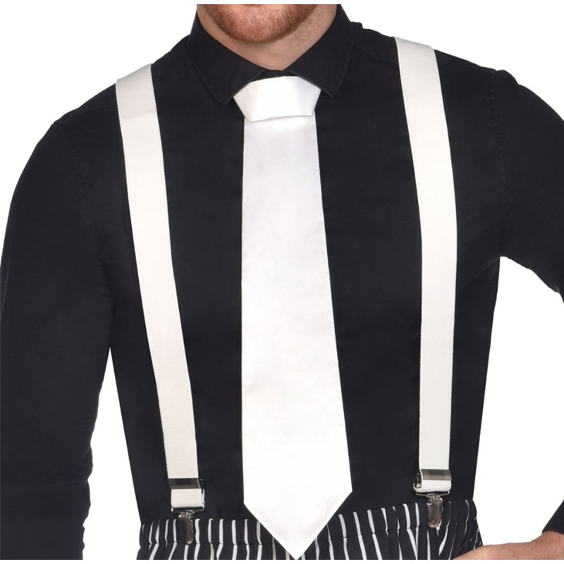 White 1920s tie