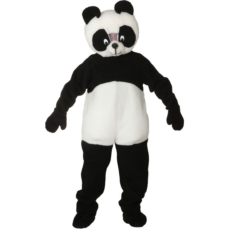 Big head panda costume mascot unisex