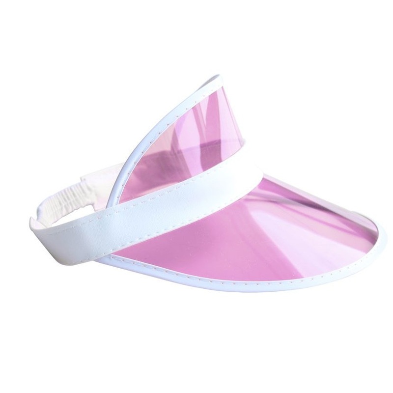 Cap sun visor pink-white