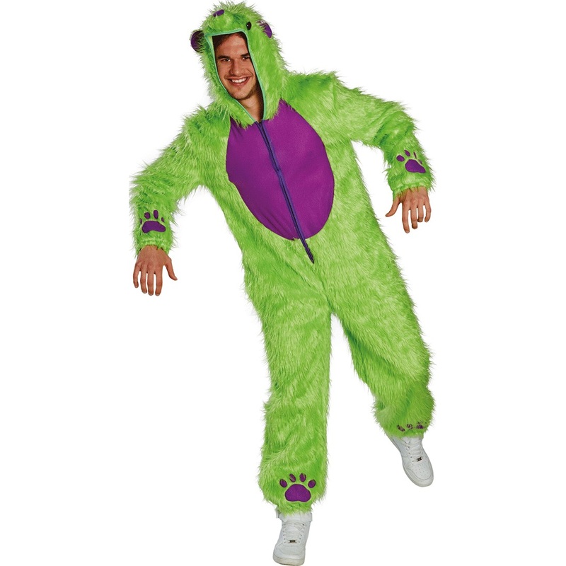 Crazy Neon Bear Bodo men's costume S