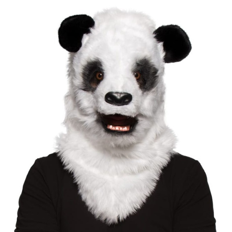 Moving mouth mask panda bear