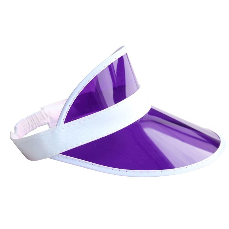 Sporty purple sun visor
