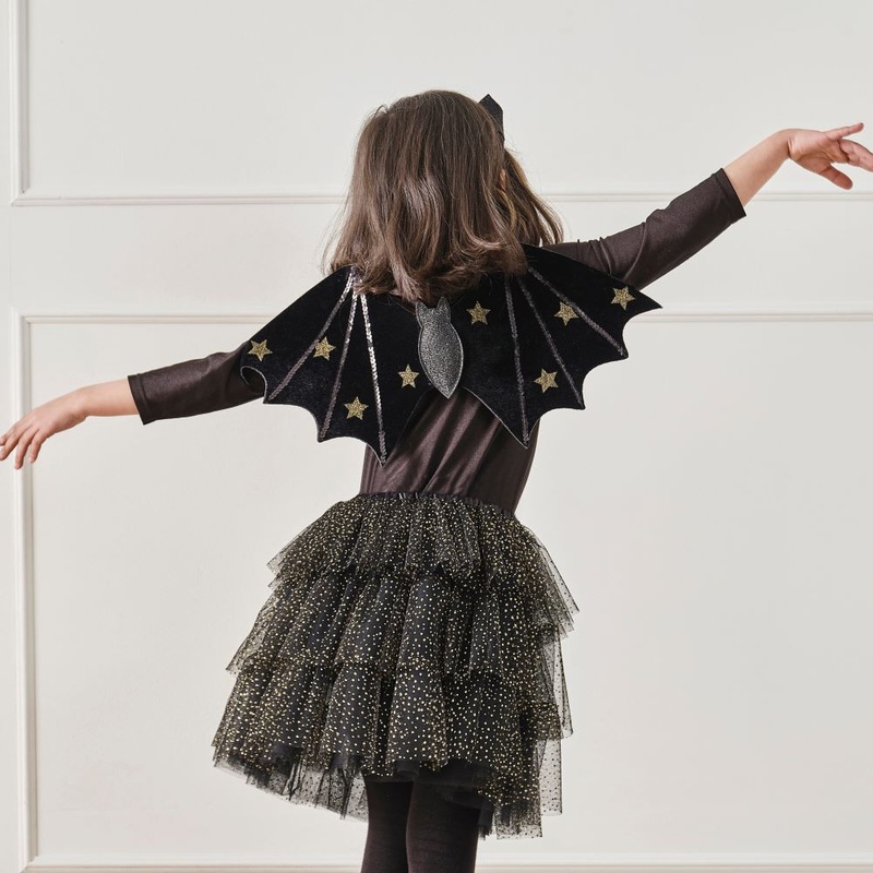 Starry bat costume for girls deluxe