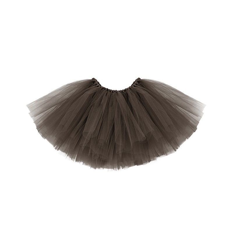 Tutu skirt brown with bow 25cm