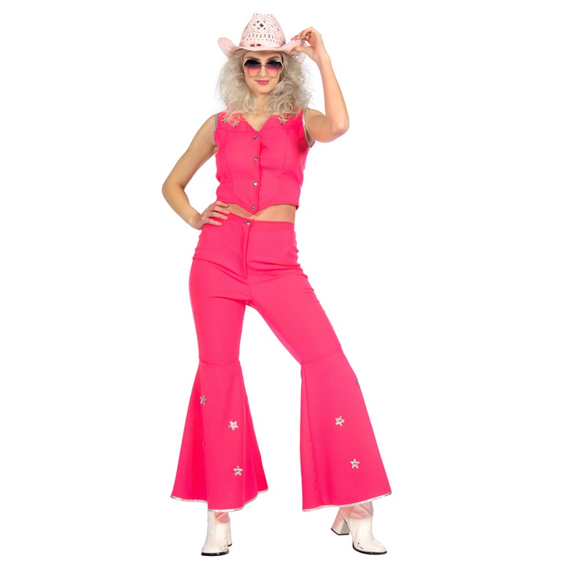 Western babe costume for women pink 32