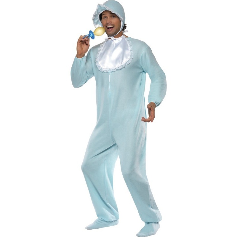 Baby onesie costume light blue