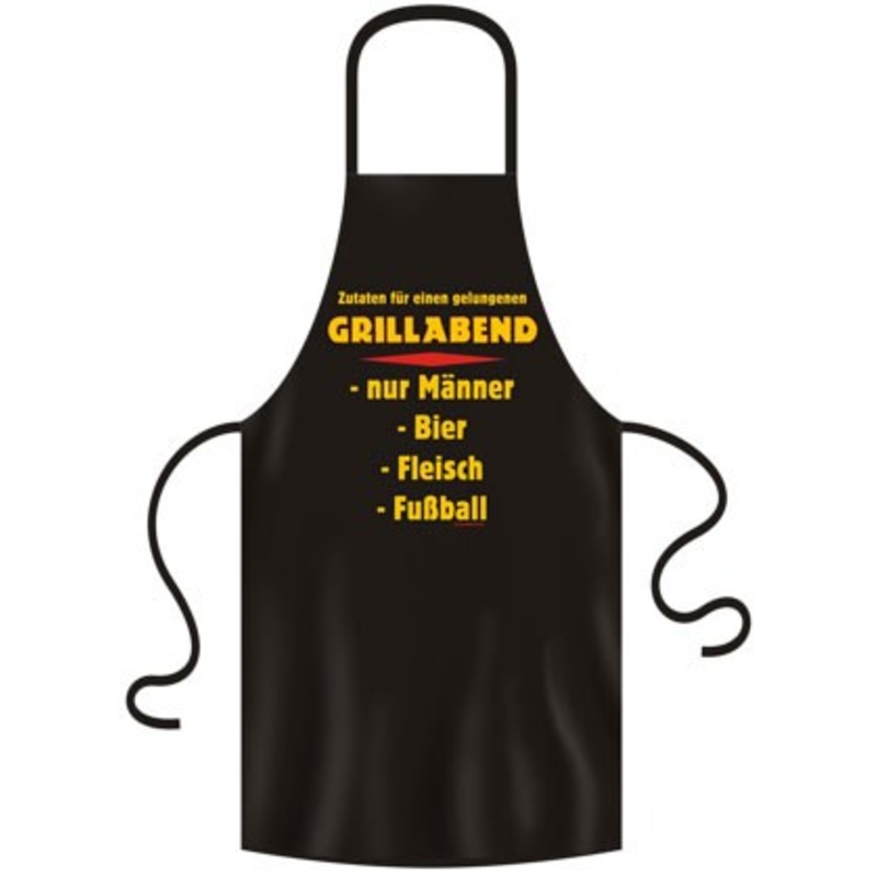 Barbecue evening for men apron