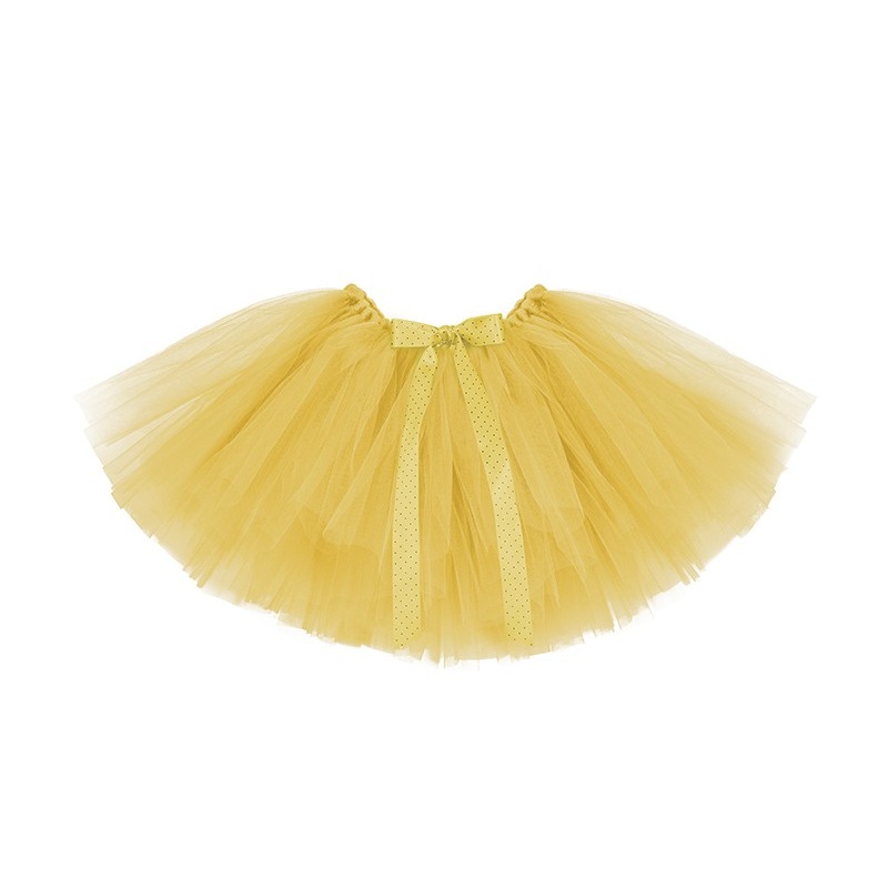 Beautiful yellow tutu with a dotted bow