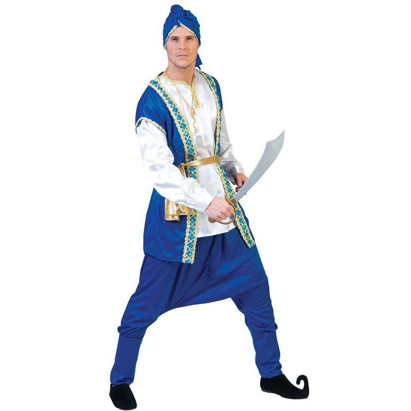 Blue Ottoman warrior mens costume 48-50