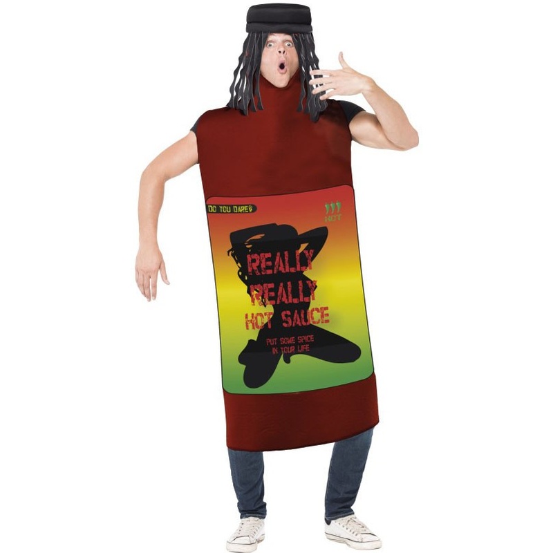 Bottle of Really Hot Sauce Costume