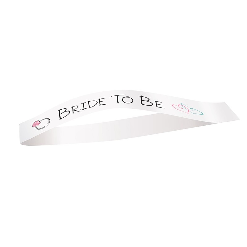 Bride To Be Sash Marlene White