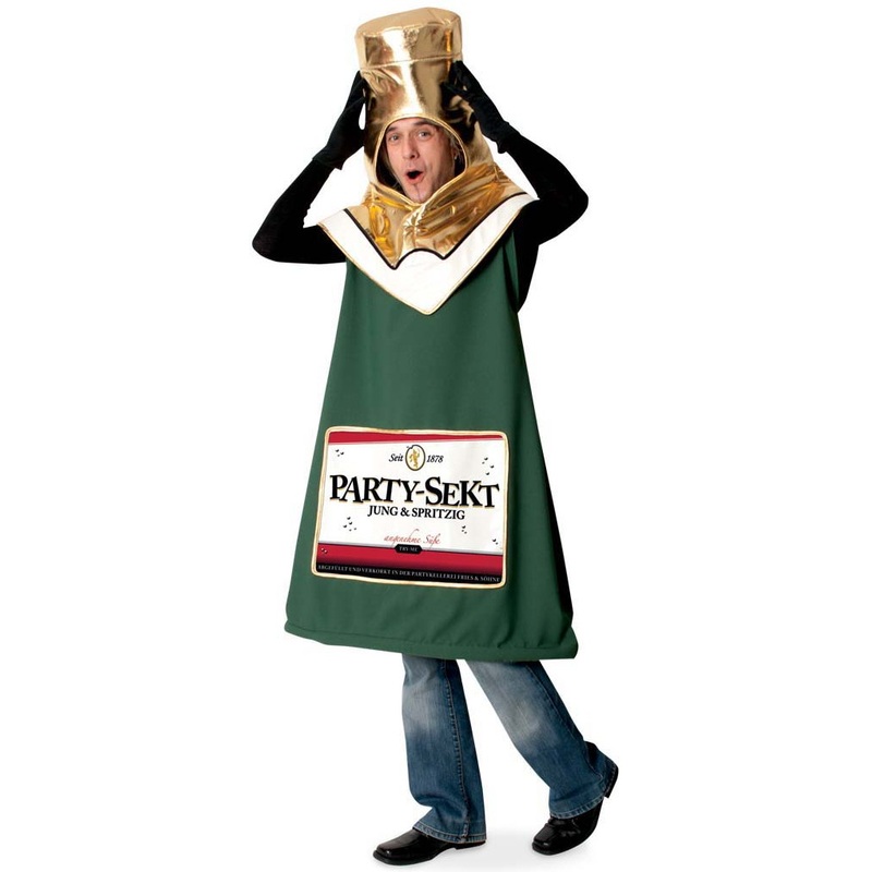 Cheerful party champagne costume