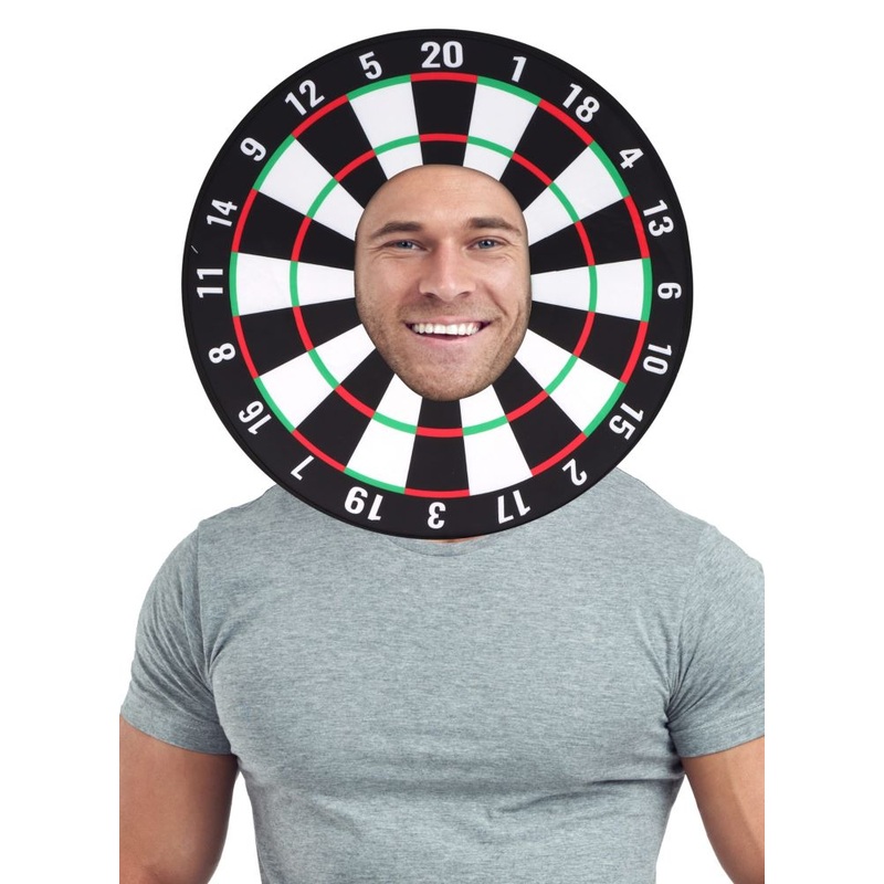 dartboard head costume for adults