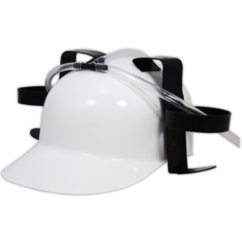Drinking helmet white