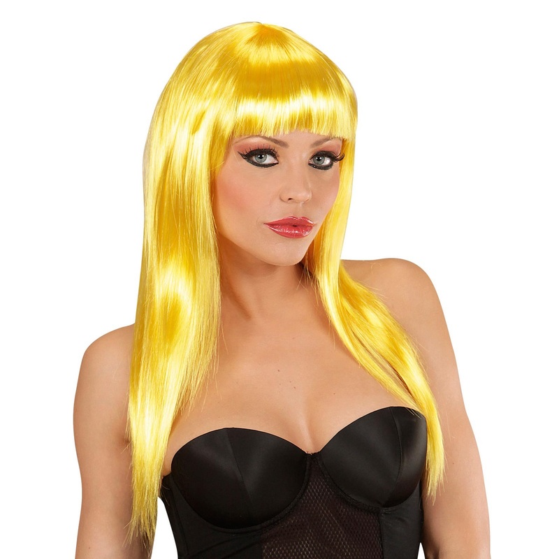Elegant yellow Vogue wig
