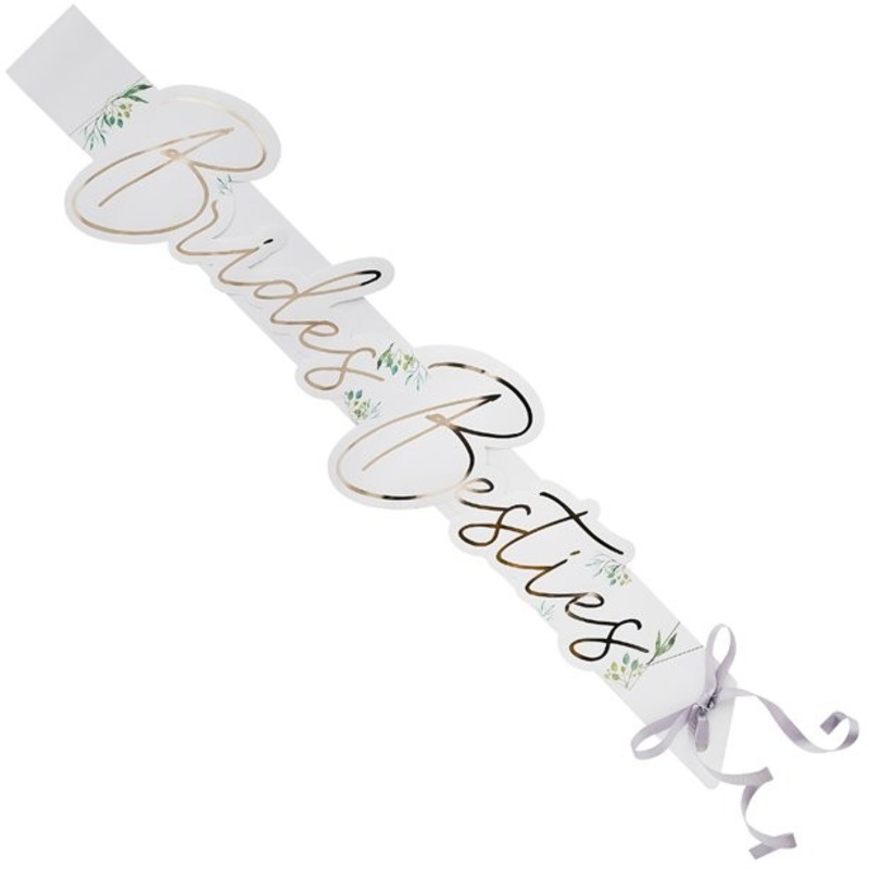 Floral JGA Bride Besties Sash