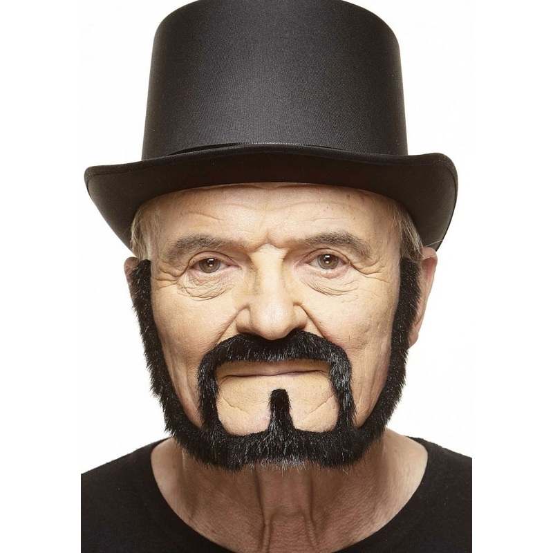 Gentleman stick-on beard black