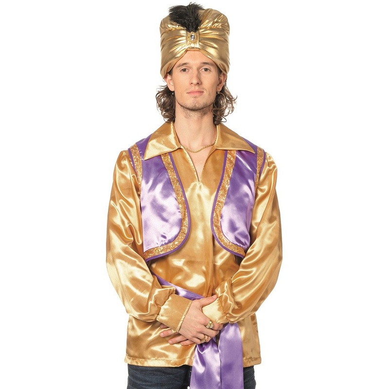 Golden oriental shirt 46