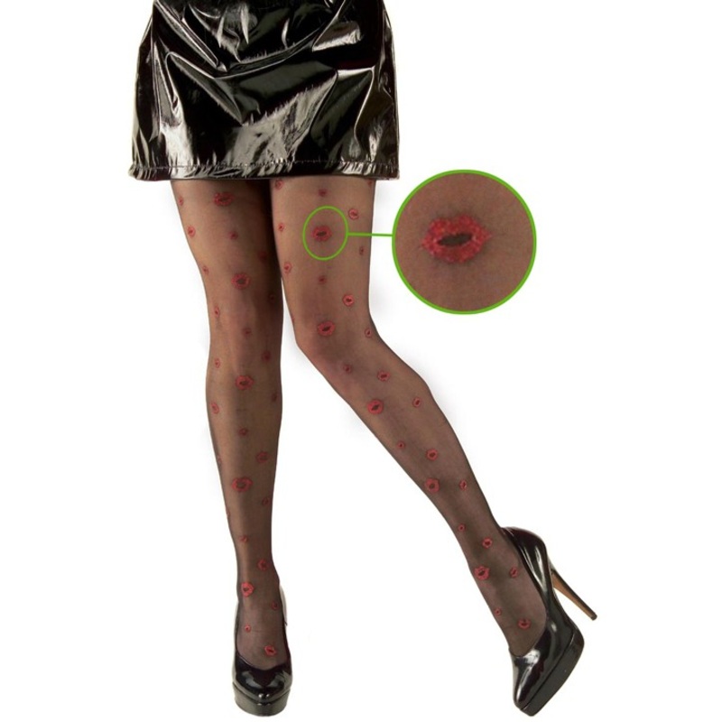 Kiss mouth tights 40DEN