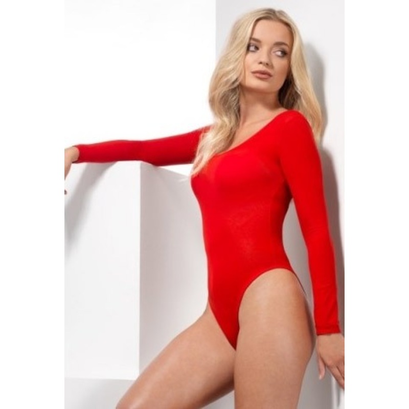 Long sleeve body for women red