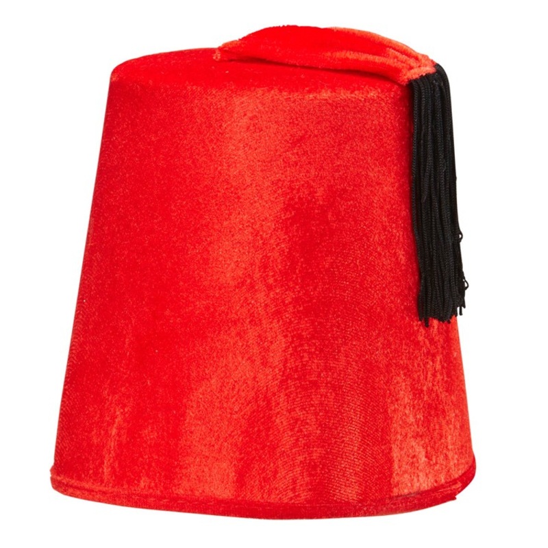 Moroccan Fez hat in red