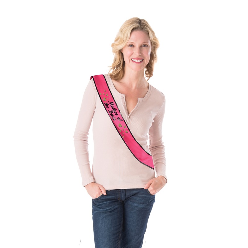 Mother Of The Bride Clarissa Sash With Sequins Pink