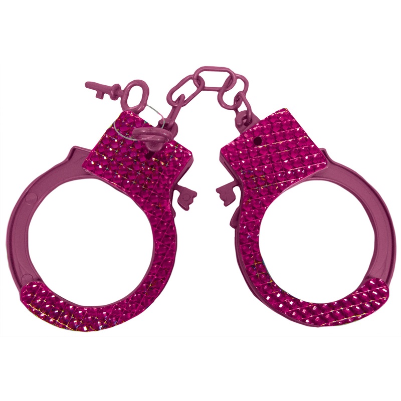 Sexy diamond handcuffs pink bachelorette party