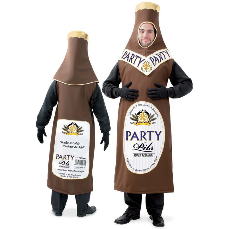 Wandering Pils beer bottle men's costume L