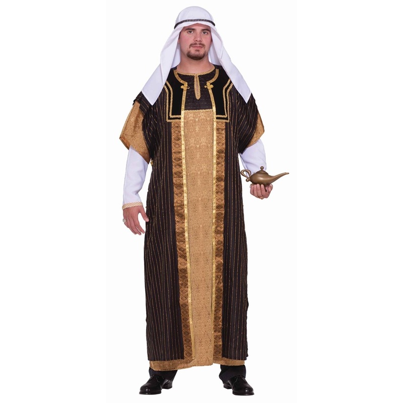 Arab Haikin men's robe in gold-brown S