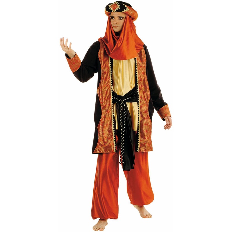 Arab sheikh costume brown S