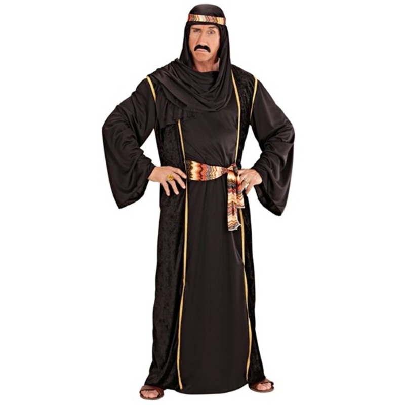 Black Sheikh mens costume Abu Dhabi S