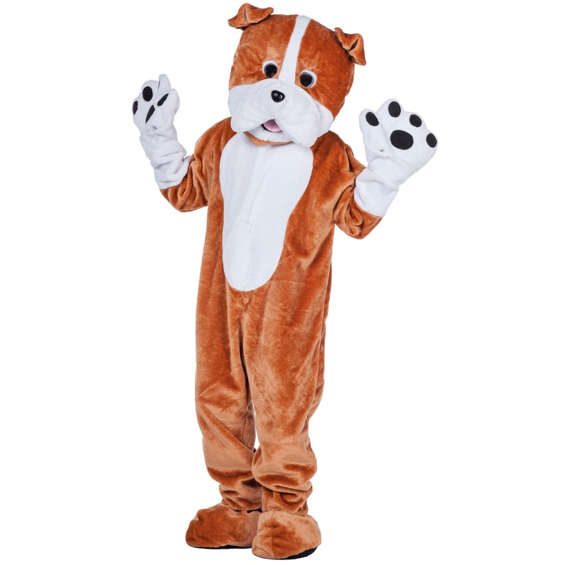 Boxer dog mascot men's costume