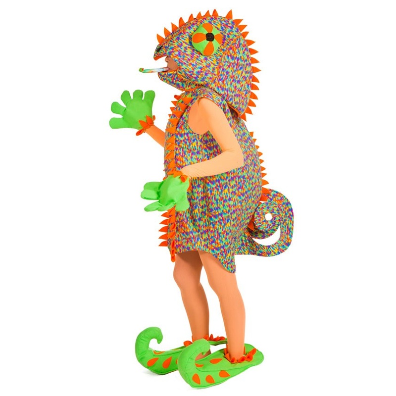 Colorful chameleon ladies costume