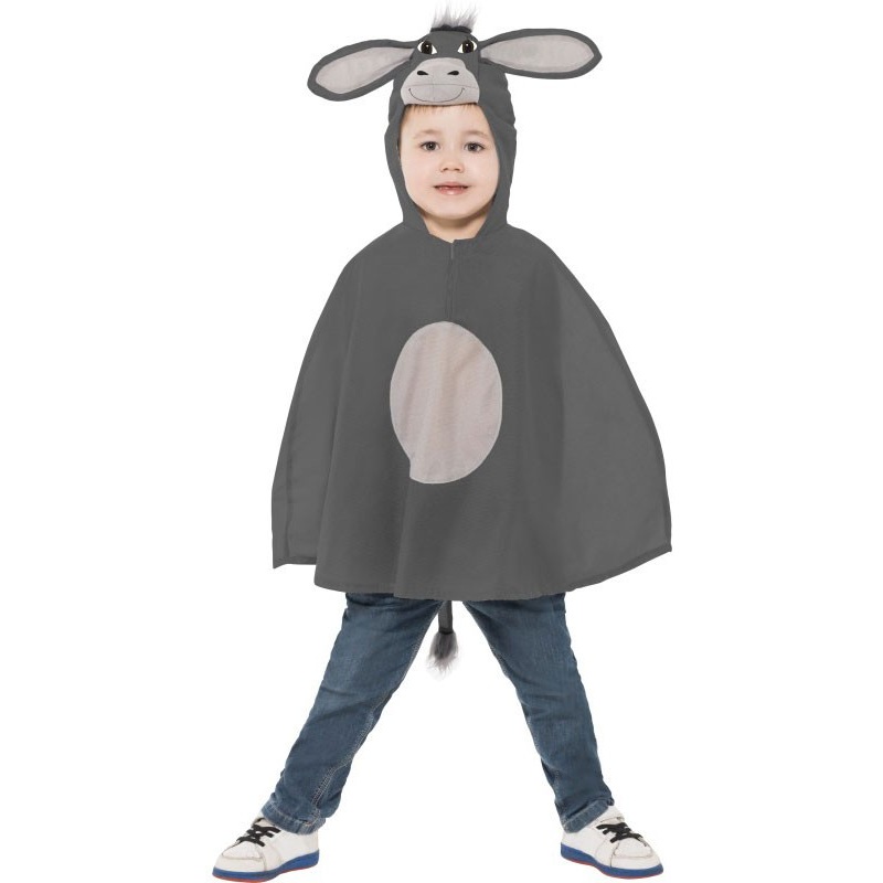 Donkey Emil poncho costume for children S