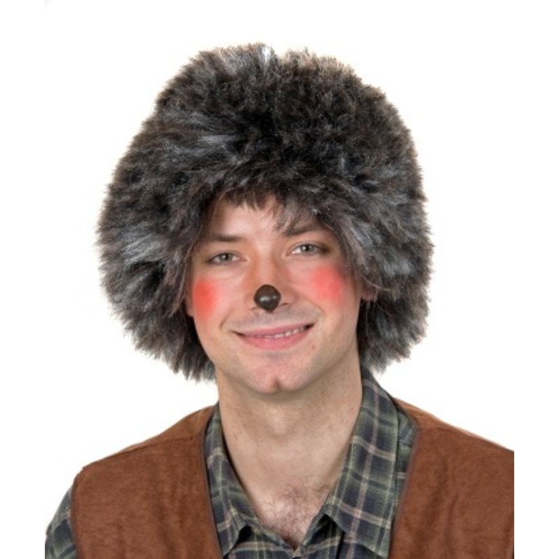 Gray hedgehog hair wig
