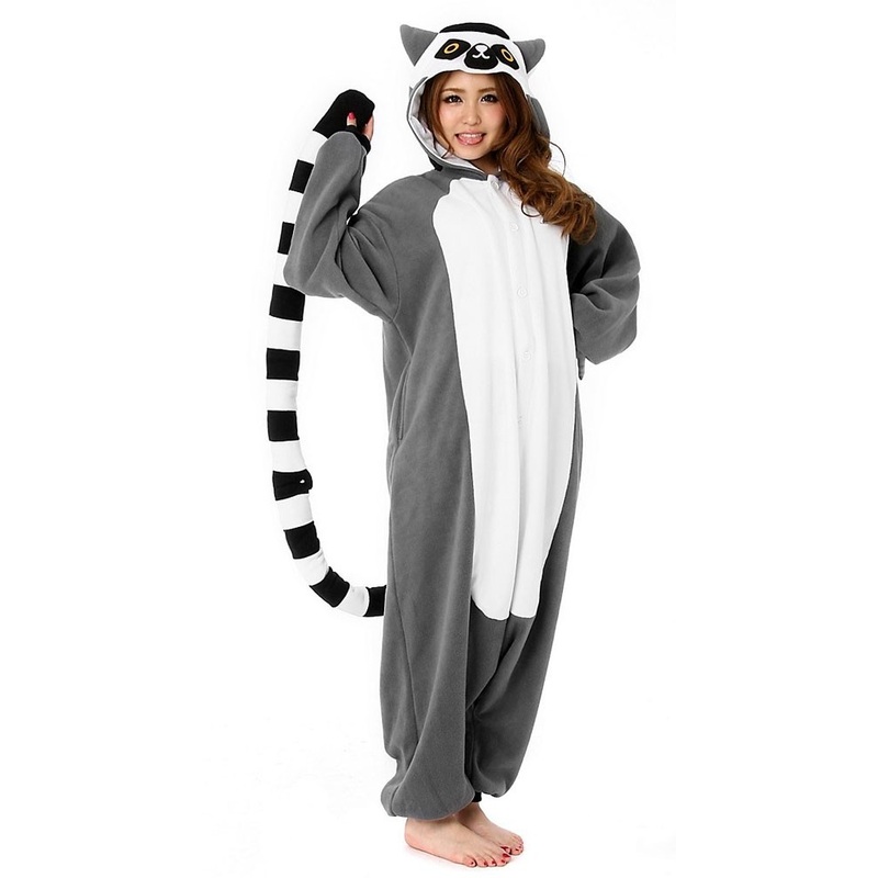 Kigurumi lemur costume unisex