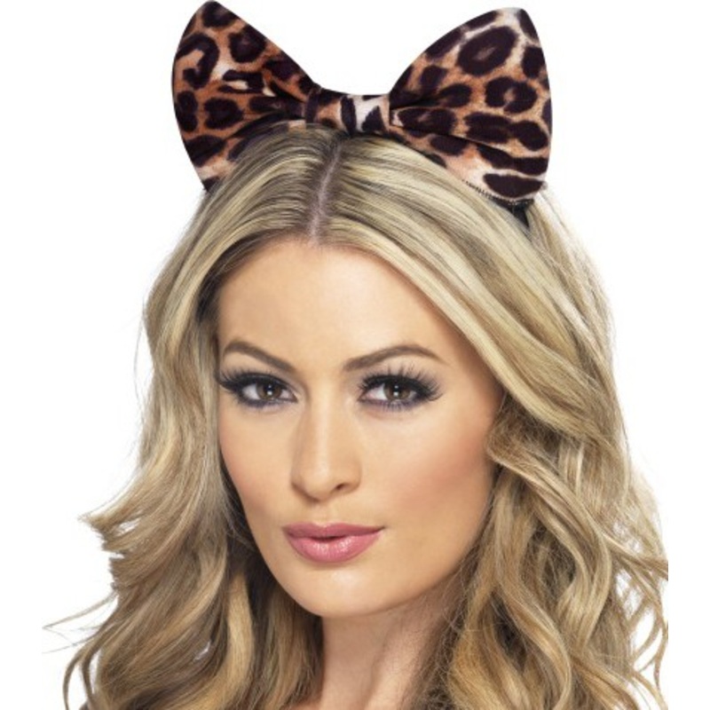 Leo bow on headband
