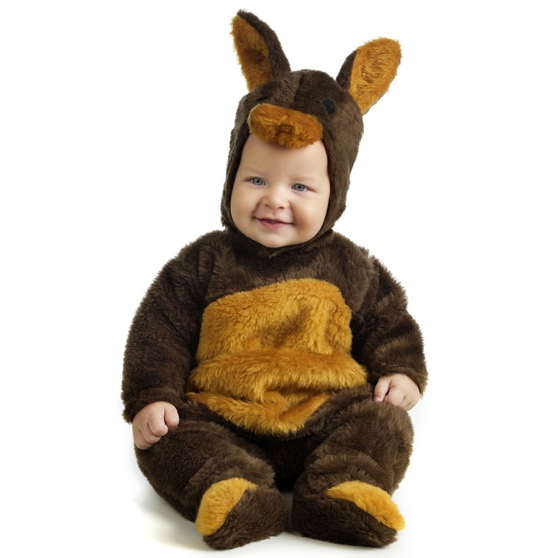 Plush kangaroo baby costume