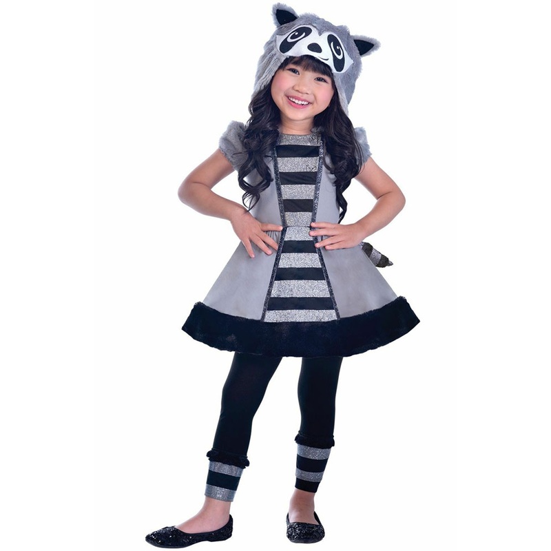 Raccoon costume for girls