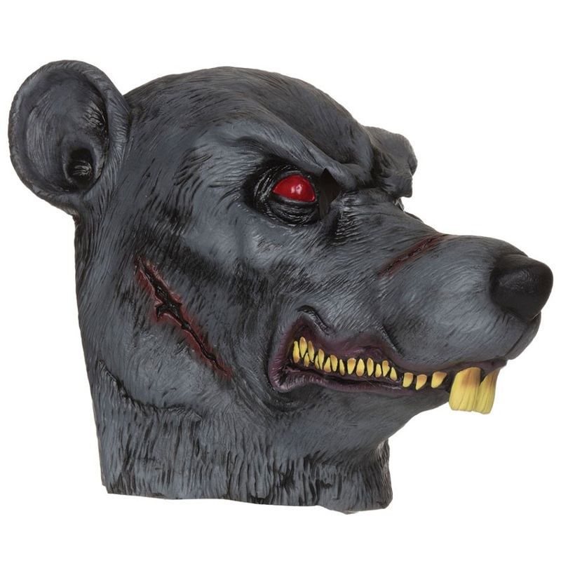 Zombie rat red eyes horror mask