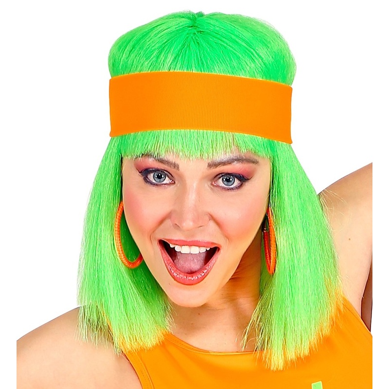 80s neon headband Kathy orange