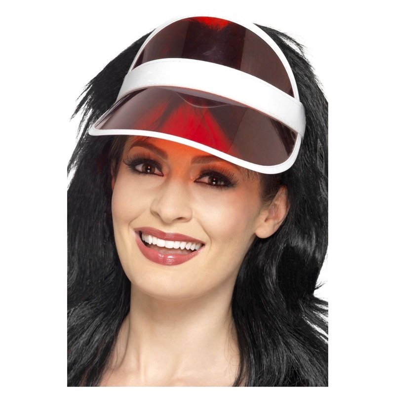 80s sun visor dark red