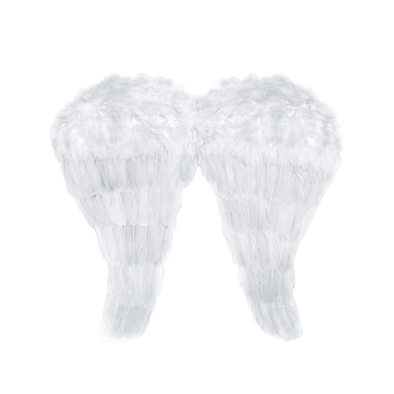 Angel wing Marie swan white 52 x 45cm