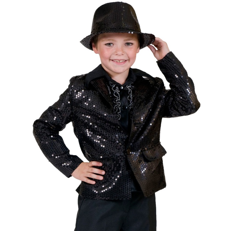 Black sequin children's jacket Rico 116