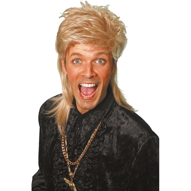 Blond 80s mullet