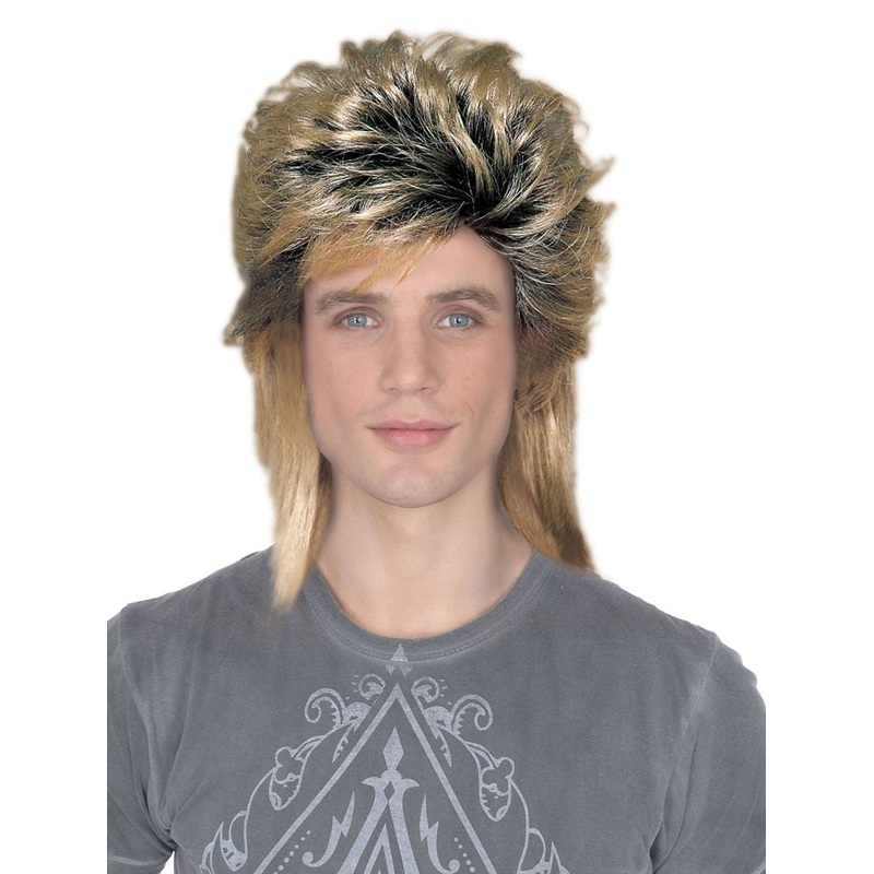 Blonde Voltario 80s mullet wig