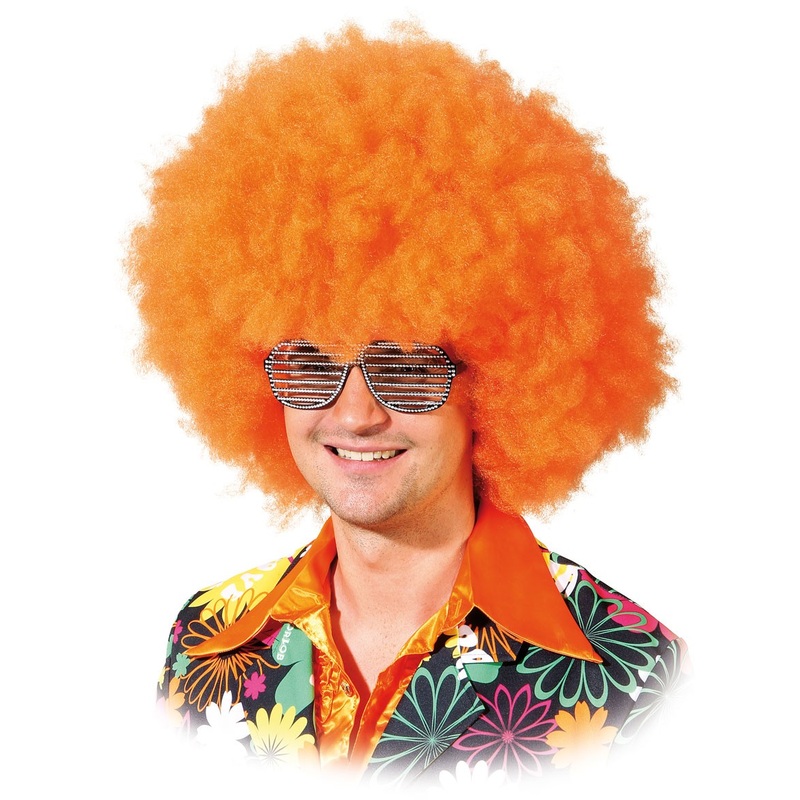 Crazy Jelko Afro Wig In Orange