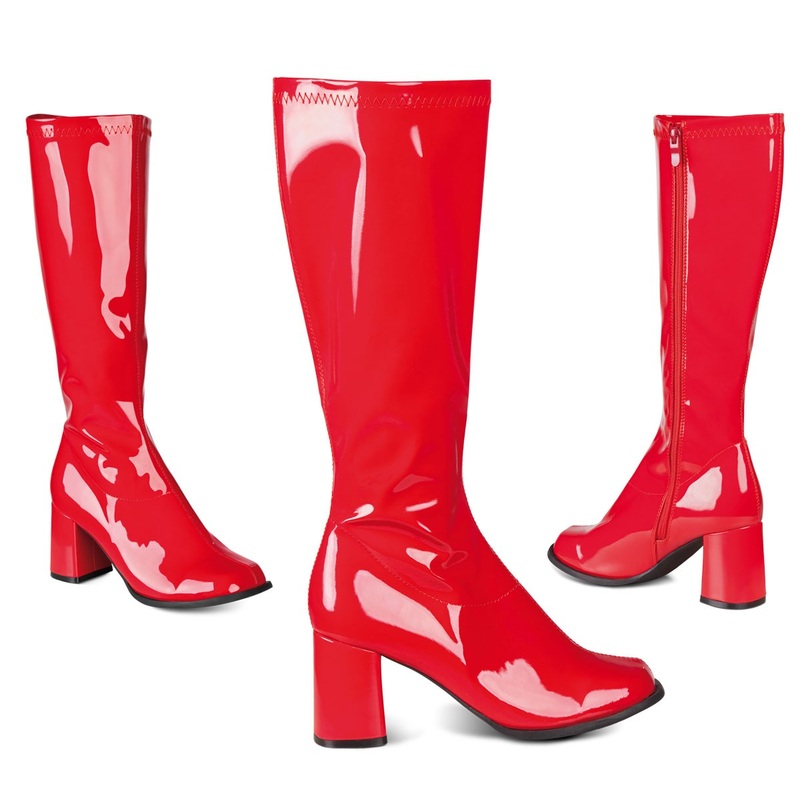 Devilish red patent leather boots