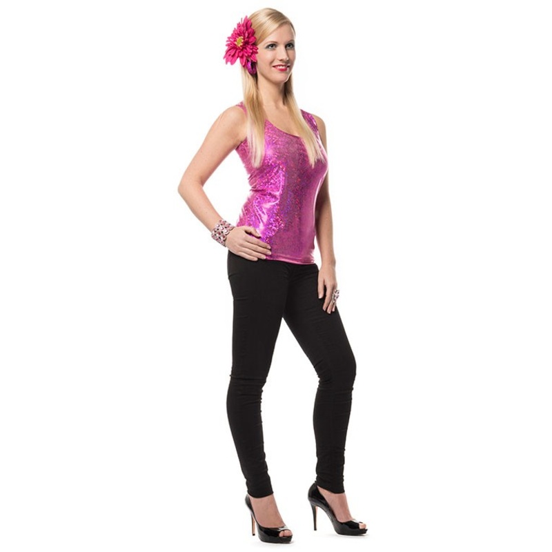 Glittering Dala Party Top In Pink 34