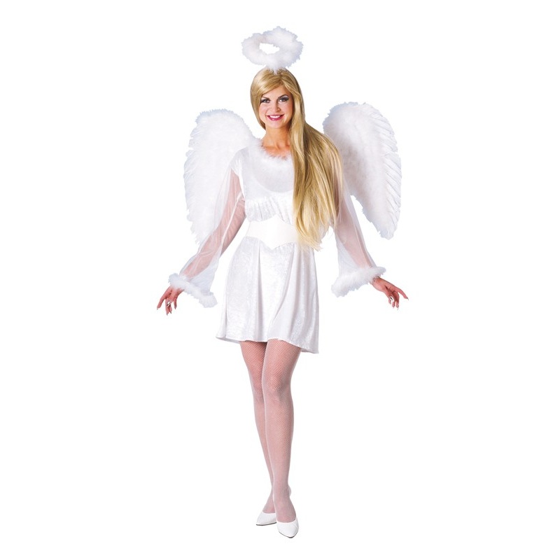 Heavenly angel costume in snow white